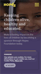 Mobile Screenshot of hopesfoundation.org